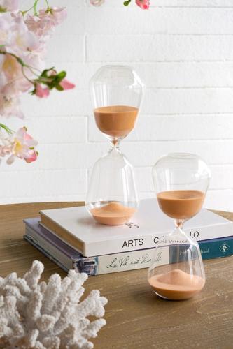 Hourglass with Terracotta Sand - Large