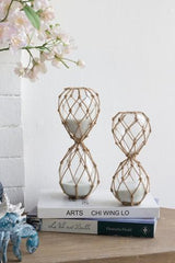 Woven Hourglass with White Sand - Large