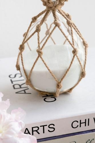 Woven Hourglass with White Sand - Small