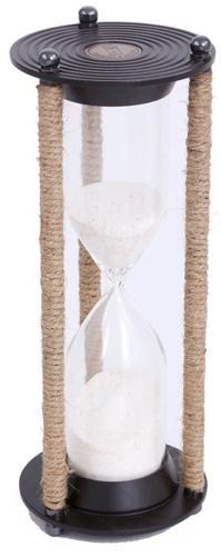 Sandtimer Brass / Rope - 90 X 90 X 230