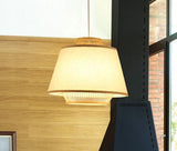 Bamboo & Linen Pendant