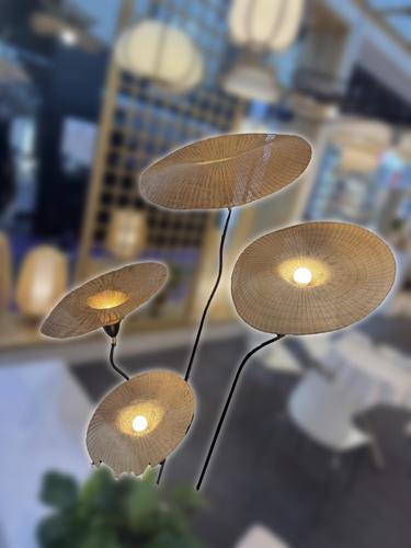 Bamboo Floor Lamp - 480 X 480 X 1300