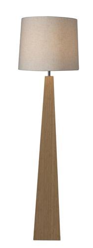 Bamboo & Linen Floor Lamp - Natural - 420 X 1580