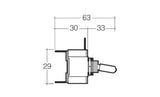 Off / On Toggle Switch With Blue Led