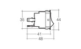 Momentary (On) / Off / Momentary (On) Heavy Duty Rocker Switch