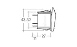 12 Volt Illuminated Off  / On Sealed Rocker Switch