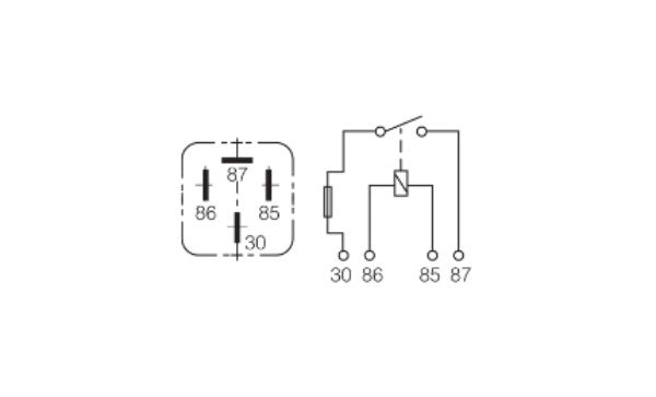 12v 30a 4 Pin Fused Relay (Blister Pack Of 1)