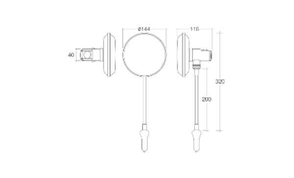 12 Volt Vehicle Fan With High / Low Setting