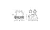 Heavy-Duty Surface Mount Accessory Socket And 12 / 24v Dc Led Volt Meter