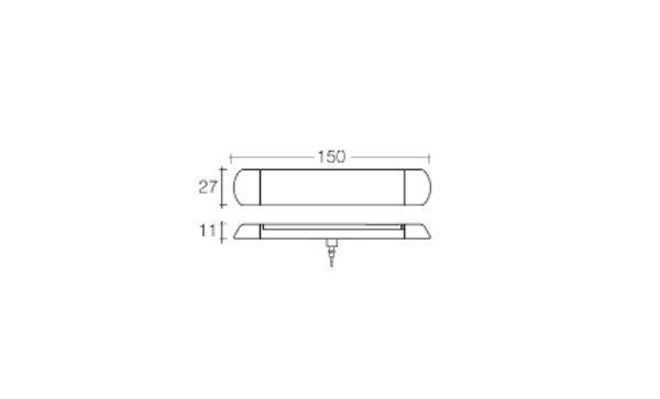 Led Strip Lamp 12 / 24v - 150 X 27mm