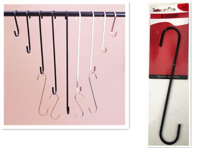 S Hook - 25cm (Set Of 12)