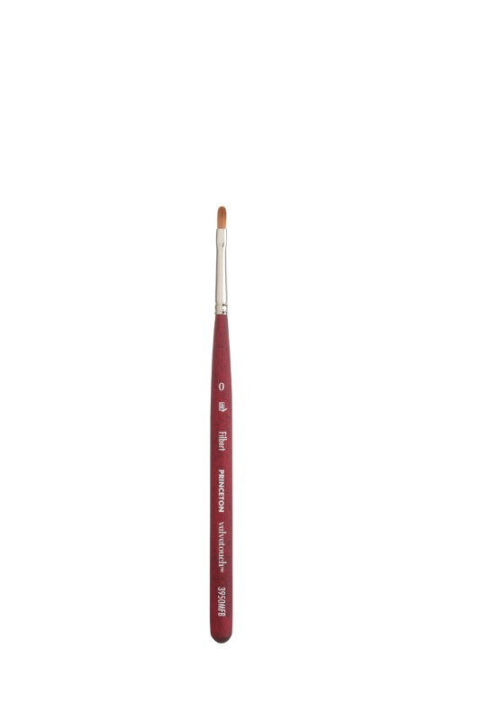 Princeton Velvetouch Synthetic Mini Filbert Brush 0