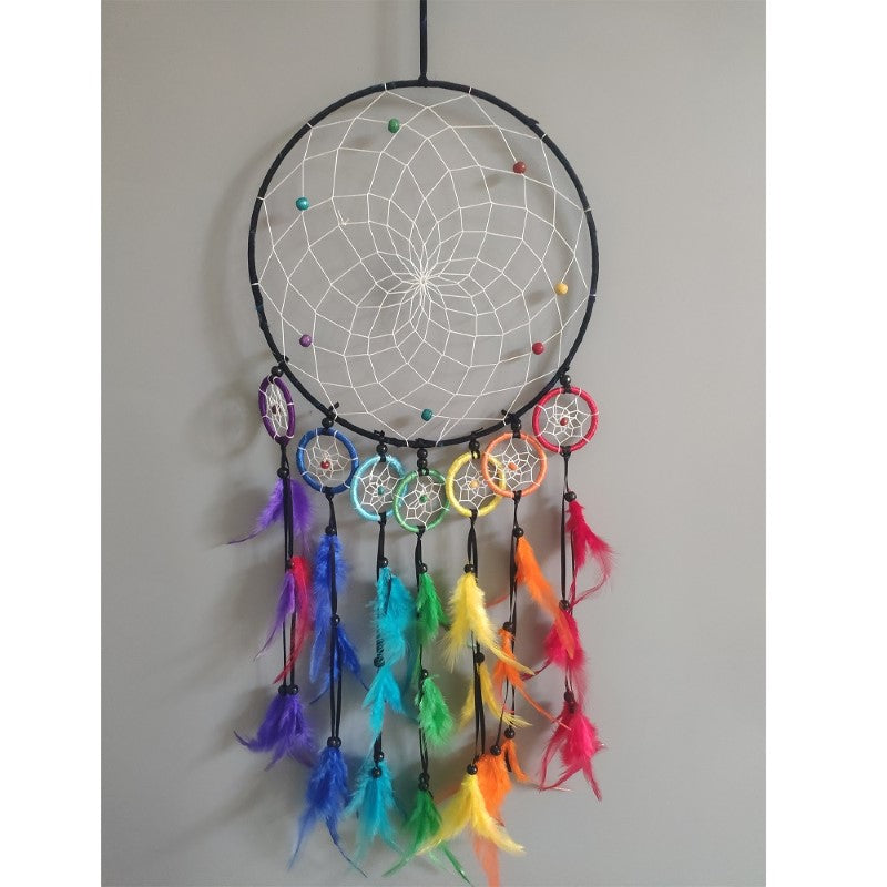 Chakra 8 Hoop Dreamcatcher 25cm