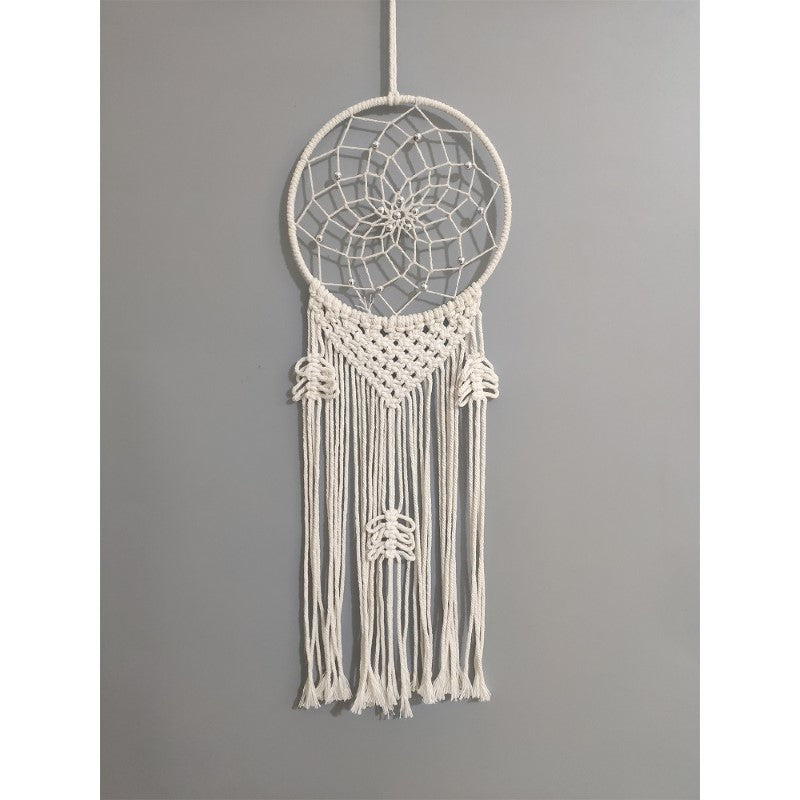 White Macrame Dreamcatcher 20cm