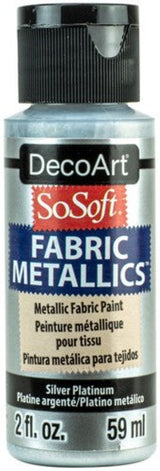 Decoart Sosoft Metallic Paint 2oz 2oz SILVER PLATINUM