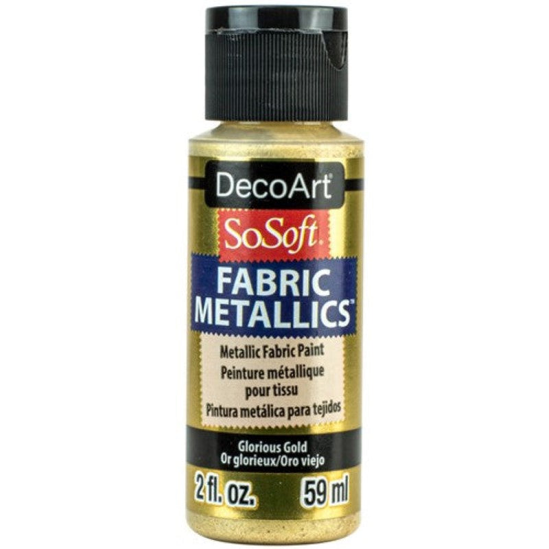 Decoart Sosoft Metallic Paint 2oz 2oz GLORIOUS GOLD