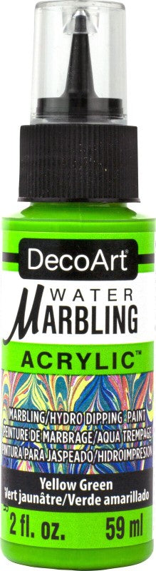 Decoart Water-Marbling Paint 59ml 2oz YELLOW GREEN