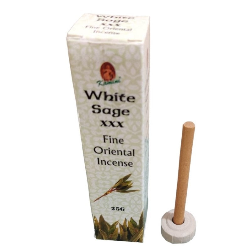 Kamini White Sage - Set of 12 Japanese Style Incense 25gm