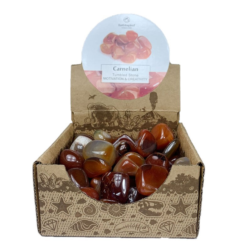 Carnelian Tumbled Stone Box