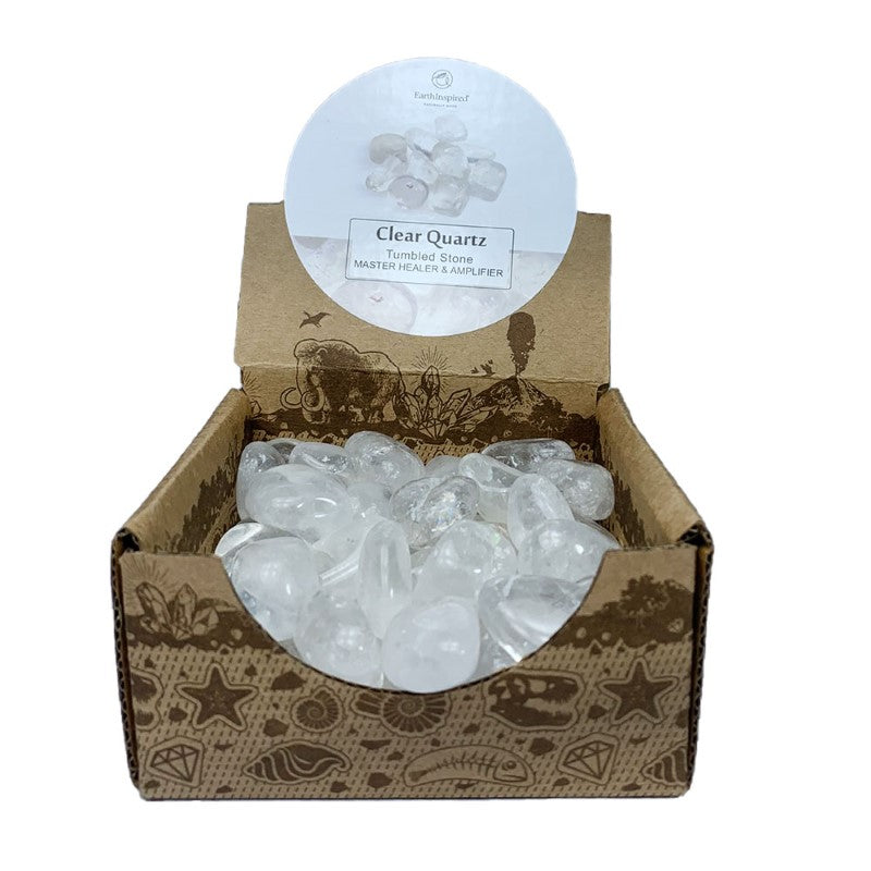 Clear Quartz Tumbled Stone Box