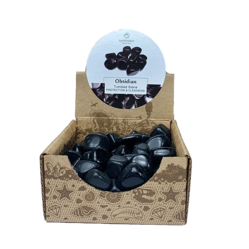 Obsidian Tumbled Stone Box