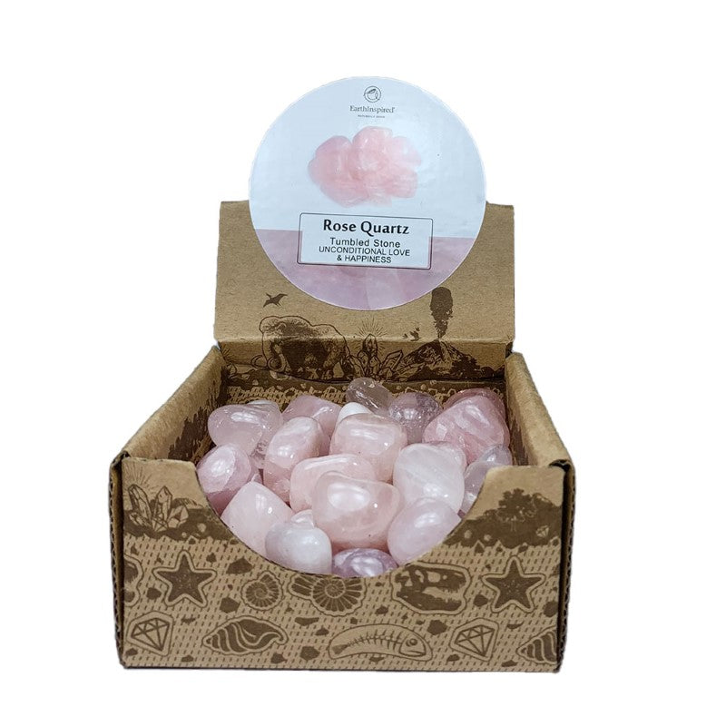 Rose Quartz Tumbled Stone Box
