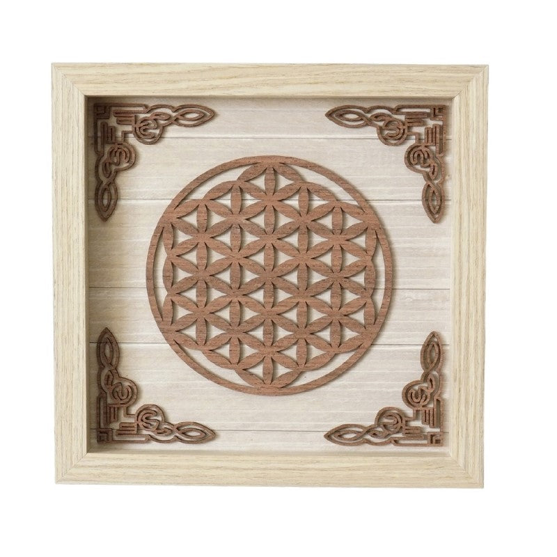 Flower Of Life Wooden Plaque