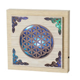 Flower Of Life Colour Changing LED Plaque