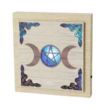 Triple Moon Colour Changing LED Plaque