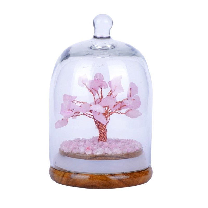 Rose Quartz Dome Crystal Tree