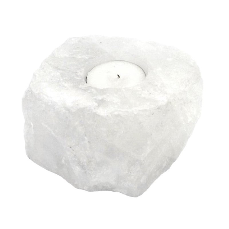 Clear Quartz Tealight Holder