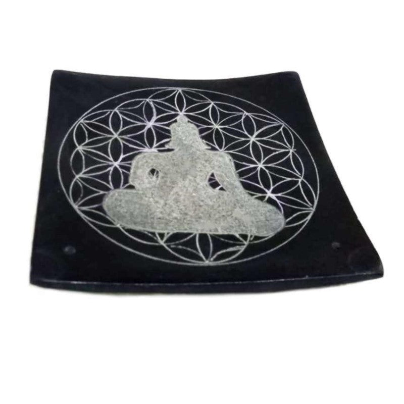 Buddha - Set of 2 Soapstone Incense Holder