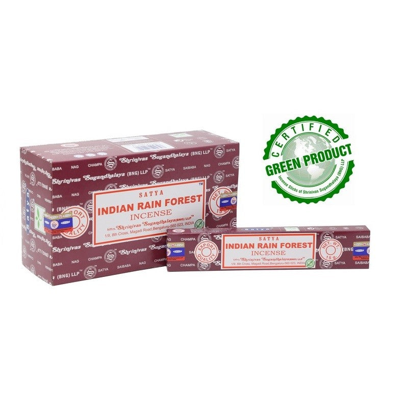 Satya Indian Rain Forest 15gm - Set of 12
