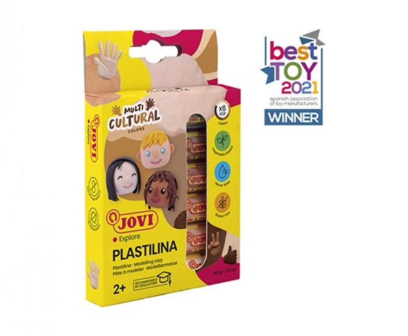 Jovi Plastilina 15g Multi-Cultural Pack Of 6