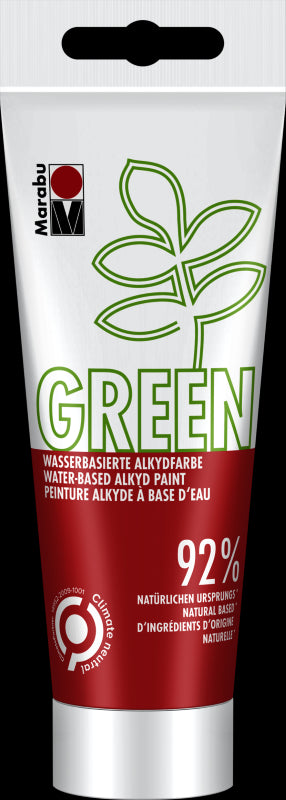 Marabu Green Water-Based Alkyd Paint 100ml 018 100ML BRIGHT RED