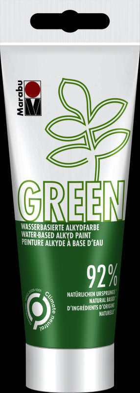 Marabu Green Water-Based Alkyd Paint 100ml 062 100ML LIGHT GREEN