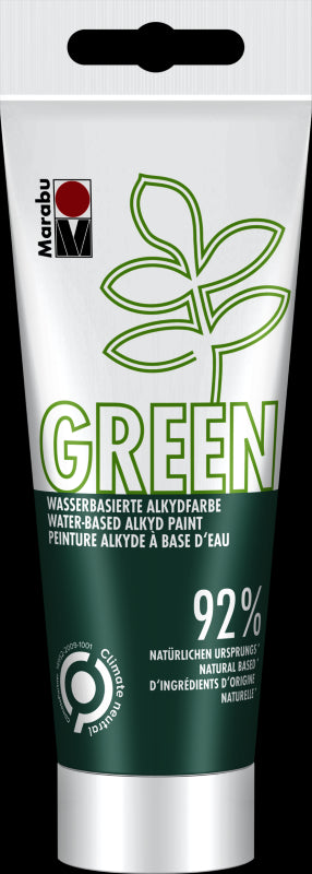 Marabu Green Water-Based Alkyd Paint 100ml 068 100ML DARK GREEN