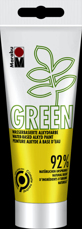 Marabu Green Water-Based Alkyd Paint 100ml 220 100ML SUNSHINE YELLOW