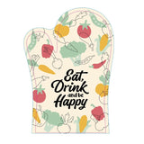 Eat, Drink and be Happy Oven Glove