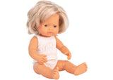 Miniland - Baby Doll - Caucasian Girl 38cm