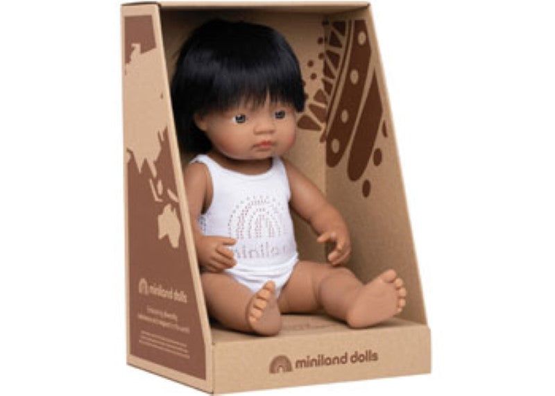 Miniland - Baby Doll - Hispanic Boy 38cm