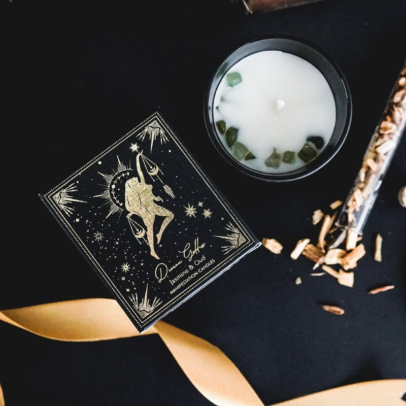 Divine Goddess Jasmine &Oud Manifestation Candle 100gm