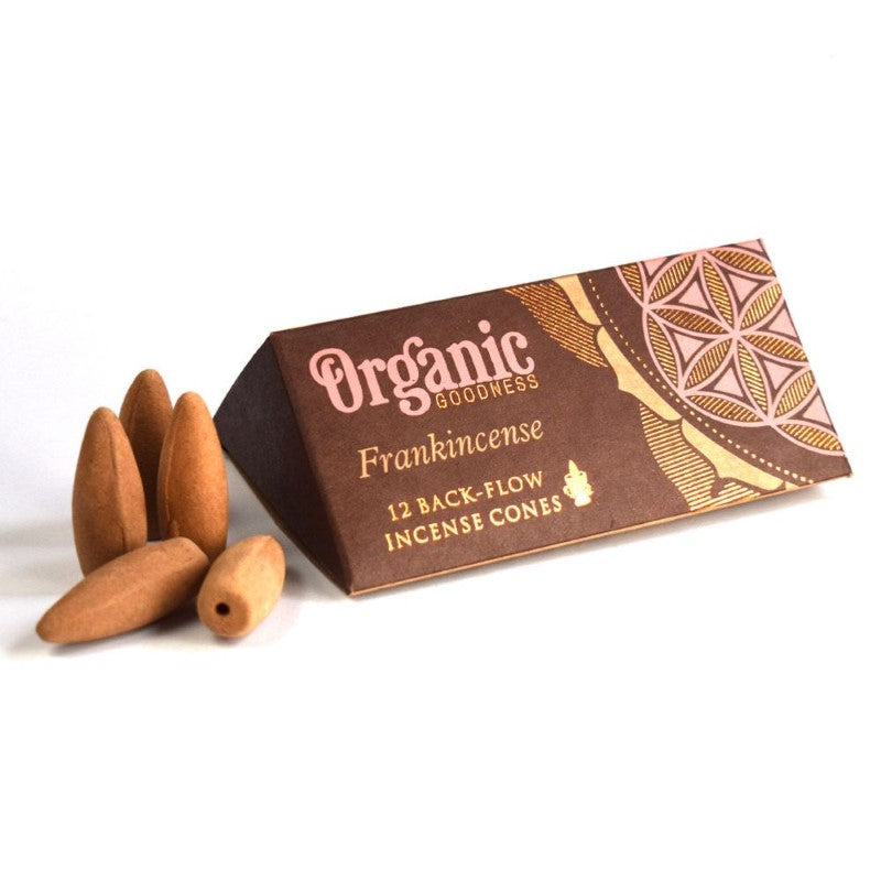 Backflow Incense Cones Frankincense - Set of 6 Organic Goodness