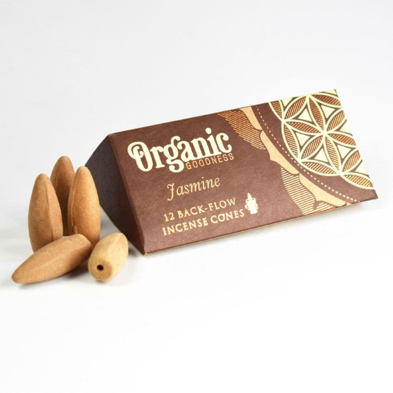 Backflow Incense Cone Jasmine - Set of 6 Organic Goodness