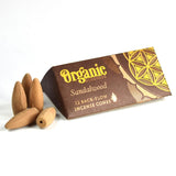 Backflow Incense Cone Sandalwood - Set of 6 Organic Goodness