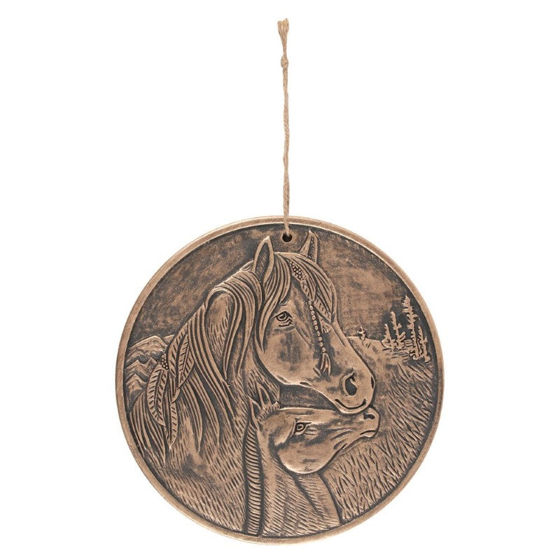 Apache Bronze Terracotta Plaque by Lisa Parker