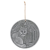 What Lies Within Silver Terracotta Plaque by Lisa Parker