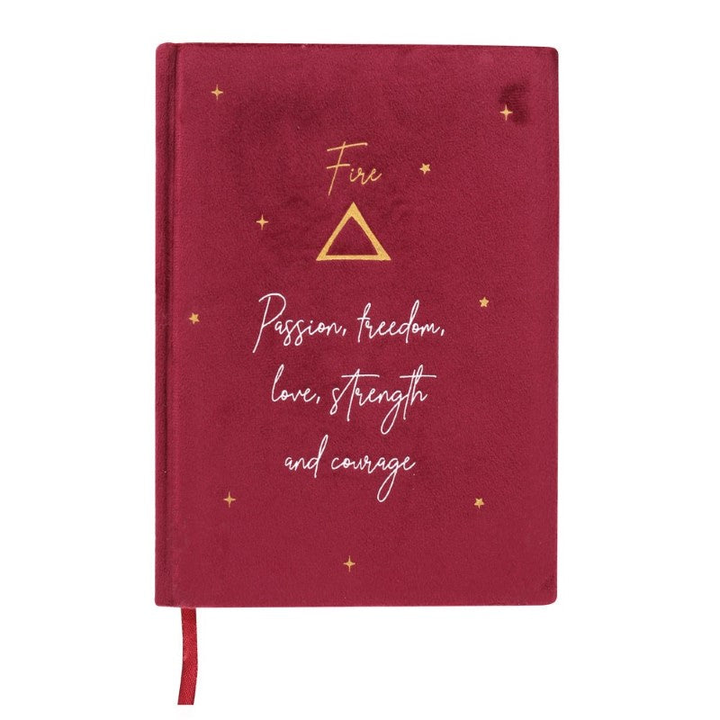 Fire Element Velvet Notebook