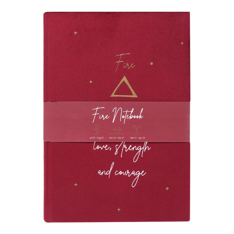 Fire Element Velvet Notebook