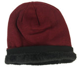 Snowflake Beanie WINE - Set of 2